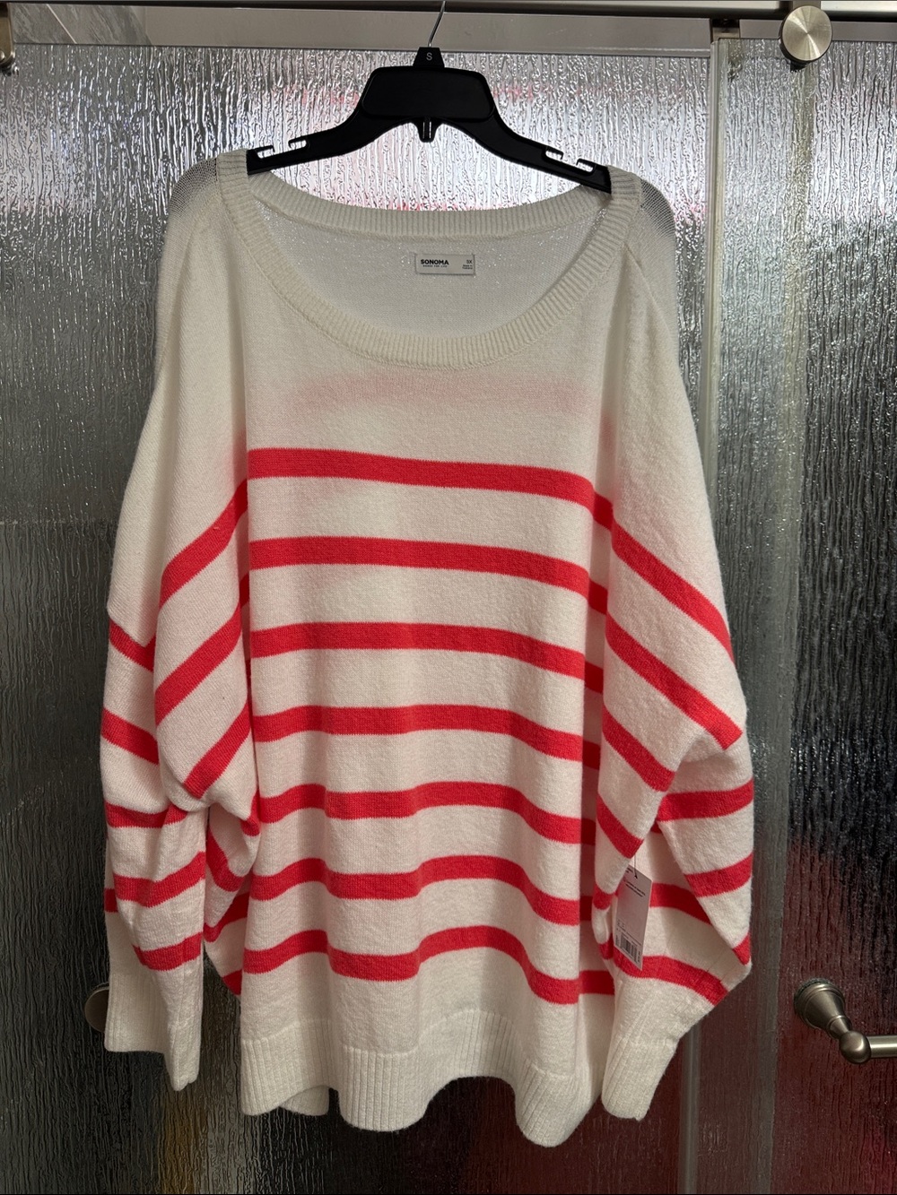 Striped Scoop Neck Pullover Sweater